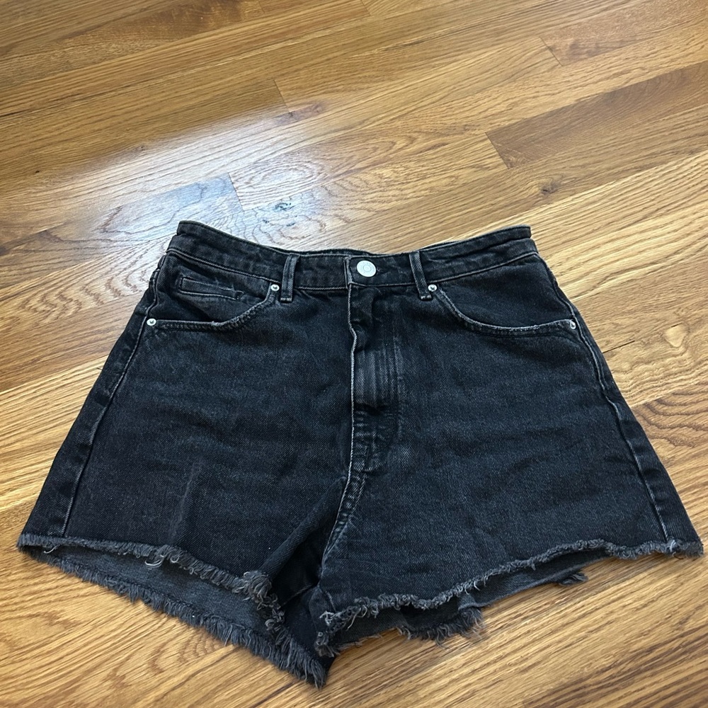 Brand new Zara black denim shorts